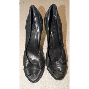 Arezzo Women's Open Toe Pump Black Color size 8